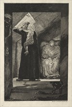 Vom Tode I, (Opus II, 1889) No. 9. Max Klinger (German, 1857-1920). Etching and aquatint