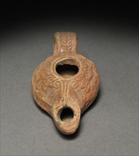 Lamp, 1-200. Parthian, 1st-2nd century. Terracotta; overall: 2.6 x 9.8 cm (1 x 3 7/8 in.).