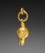 Pendant, 1-200. Parthian, 1st-2nd Century. Gold; diameter: 0.7 cm (1/4 in.); overall: 1.9 cm (3/4