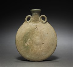 Pilgrim Flask, 1-200. Parthian, 1st-2nd Century. Terracotta; overall: 18.5 cm (7 5/16 in.).