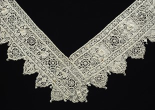 Needlepoint (Reticella) Lace Edging, 17th century. Italy, 17th century. Lace, needlepoint: linen;