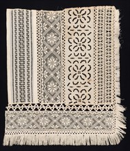 Corner Fragment with a Variety of Patterns, 19th century. Italy, 19th century. Needle lace,