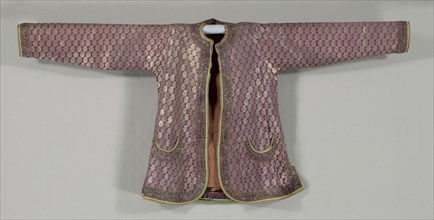 Man's Coat, c. 1800-1825. India, Early 19th century. Brocade, cotton lining, metal thread; overall: