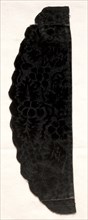 Velvet Cuffs, 1800s. France, 19th century. Velvet; overall: 18.4 x 5.7 cm (7 1/4 x 2 1/4 in.)