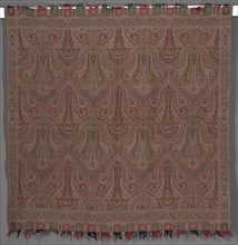 Square Reversible Shawl, c. 1865. England, Norwich or France, Lyon or Scotland, Paisley, second