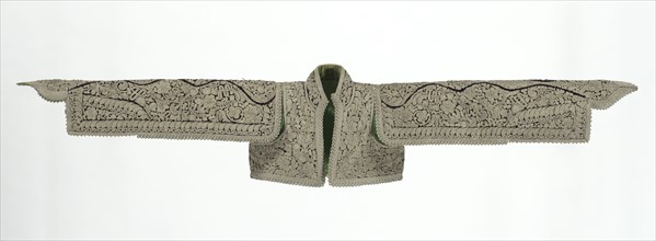 Jacket, c. 1800s. Macedonia or Albania, 19th century. Velvet; metallic embroidery; overall: 30.5 x