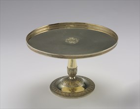 Tazza, c. 1815. Pietro Paolo Spagna (Italian, 1793-1861). Silver-gilt; diameter: 32.3 cm (12 11/16