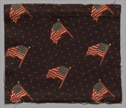 Textile Fragment, early 19th century. America, early 19th century. Printed cotton; average: 12.7 x