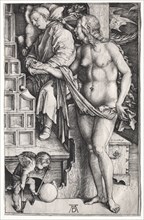 The Dream of the Doctor, c. 1500. Albrecht Dürer (German, 1471-1528). Engraving; image: 19 x 12.2