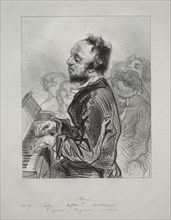 Piano, 1853. Paul Gavarni (French, 1804-1866). Lithograph
