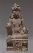 Enthroned planetary deity, 850-875. Central Vietnam (Champa), Quang Nam province, Dong Duong
