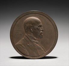 Medal: Abram Stevens Hewitt , 1875-1925. Louis-Oscar Roty (French, 1846-1911). Bronze; diameter: 6