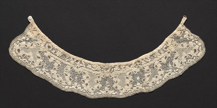 Collar, 1800s. France or Switzerland, 19th century. Embroidery; cotton; overall: 55.9 x 6.7 cm (22