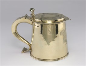 Tankard, 1665. England, London, 17th century. Silver gilt; diameter: 20.7 x 14.3 cm (8 1/8 x 5 5/8