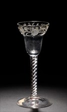 Wine Glass, 1750-1799. England, 18th century. Glass; diameter: 5.4 cm (2 1/8 in.); overall: 14.6 x