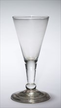Tavern Glass, 1700-1750. England, 18th century. Glass; diameter: 7.8 cm (3 1/16 in.); overall: 18.1