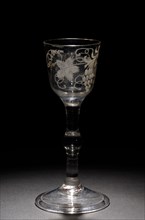 Wine Glass, c. 1775. England, 18th century. Glass; diameter: 5 cm (1 15/16 in.); overall: 14.8 x 7