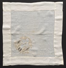 Embroidered Linen Handkerchief, 19th century. Spain, Teneriffe, 19th century. Embroidery: linen;