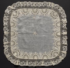 Embroidered Handkerchief, second half of 19th century. Switzerland, second half of 19th century.