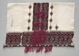 Sleeve (?), 1800s. Greece, Thrace, Sarakatsani People, 19th century. Embroidery: silk on cotton