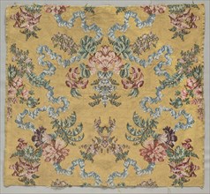 Length of Brocaded Silk, 1723-1774. Style of Jean Baptiste Pillement (French, 1728-1808). Brocade