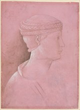 Bust of a Woman (recto), c. 1458. Benozzo Gozzoli (Italian, 1420-1497). Metalpoint with point of