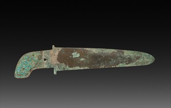 Ge (Dagger-Axe), c. 1600-1050 BC. China, Shang dynasty (c.1600-c.1046 BC). Bronze, inlaid with