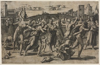 Massacre of the Innocents (With the Fir Tree), c. 1511-1512. Marcantonio Raimondi (Italian,
