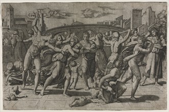 Massacre of the Innocents without the Fir Tree, ca. 1513-15. Marcantonio Raimondi (Italian,