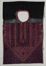 Embroidered Blouse Front, 19th century. Palestine, 19th century. Embroidery; silk on linen;