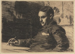 Lawyer Wade, 1890. Anders Zorn (Swedish, 1860-1920). Etching and drypoint
