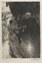 The Waltz, 1891. Anders Zorn (Swedish, 1860-1920). Etching and drypoint