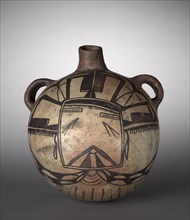 Canteen, 1890. Southwest, Pueblo, Hopi, Post-Contact Period,19th century. Pottery; overall: 21.5 x