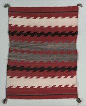 Banded Rug, c. 1890-1900. America, Native North American, Southwest, Navajo, Post-Contact,