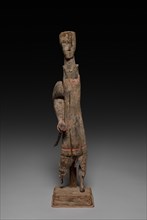 Figure with Sword, 4th-3rd Century BC. China, Eastern Zhou dynasty (771-256 BC), Warring States