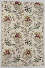 Textile, 1723-1774. France, 18th century, Period of Louis XV (1723-1774). Taffeta, brocaded; silk,
