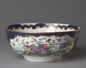 Punch Bowl, c. 1770. Worcester Porcelain Factory (British). Porcelain; face: 11.5 x 27.7 cm (4 1/2