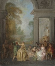 Dancers in a Pavilion, 1720s. Jean-Baptiste Pater (French, 1695-1736). Oil on canvas; framed: 79.5