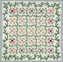 Quilt Cover, c. 1857. America, 20th century. Pieced cotton; average: 214.6 x 208.3 cm (84 1/2 x 82