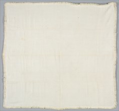 Tablecloth, c. 1800. America, Connecticut, early 19th Century. Linen; average: 185.4 x 167.6 cm (73