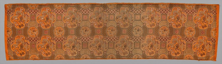 Table Runner, late 19th-early 20th century. Japan, late 19-early 20th century. Silk and metallic
