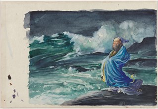 A Rishi Stirring Up a Storm, 1897. John La Farge (American, 1835-1910). Watercolor and gouache over