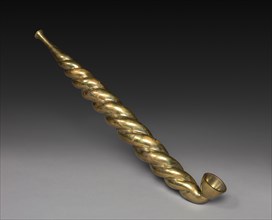 Tobacco Pipe, 19th century. Japan, Edo Period (1615-1868). Brass; overall: 62.2 cm (24 1/2 in.).