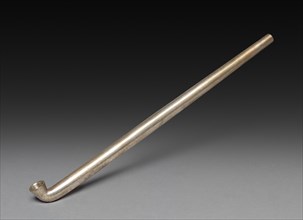 Tobacco Pipe, 1800s-1900s. Japan, 19th-20th century. Silver; overall: 19.8 cm (7 13/16 in.).