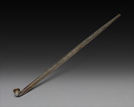 Tobacco Pipe, 19th century. Japan, Edo Period (1615-1868). Silver; overall: 28.4 cm (11 3/16 in.).