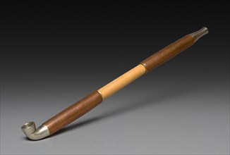 Tobacco Pipe, 1800s-1900s. Japan, 19th-20th century. Bamboo and metal; overall: 24 cm (9 7/16 in.).