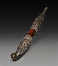Tobacco Pipe, 19th century. Japan, Edo Period (1615-1868). Bamboo and silver; overall: 31.4 cm (12