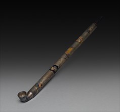 Tobacco Pipe, 18th-19th century. Japan, Edo Period (1615-1868). Metal; overall: 26.6 cm (10 1/2 in