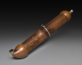 Tobacco Pipe, 18th-19th century. Japan, Edo Period (1615-1868). Bamboo and metal; overall: 20.4 cm