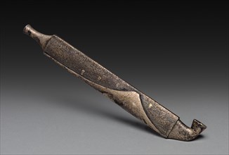 Tobacco Pipe, 19th century. Japan, Edo Period (1615-1868). Silver; overall: 13.8 cm (5 7/16 in.).